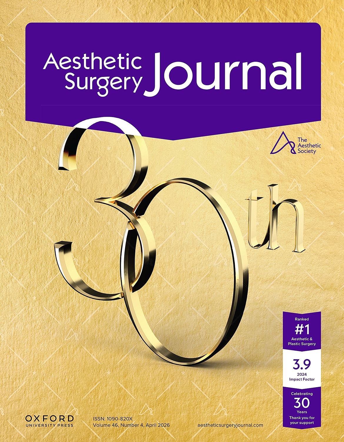 Aesthetic Surgery Journal 30th anniversary issue cover