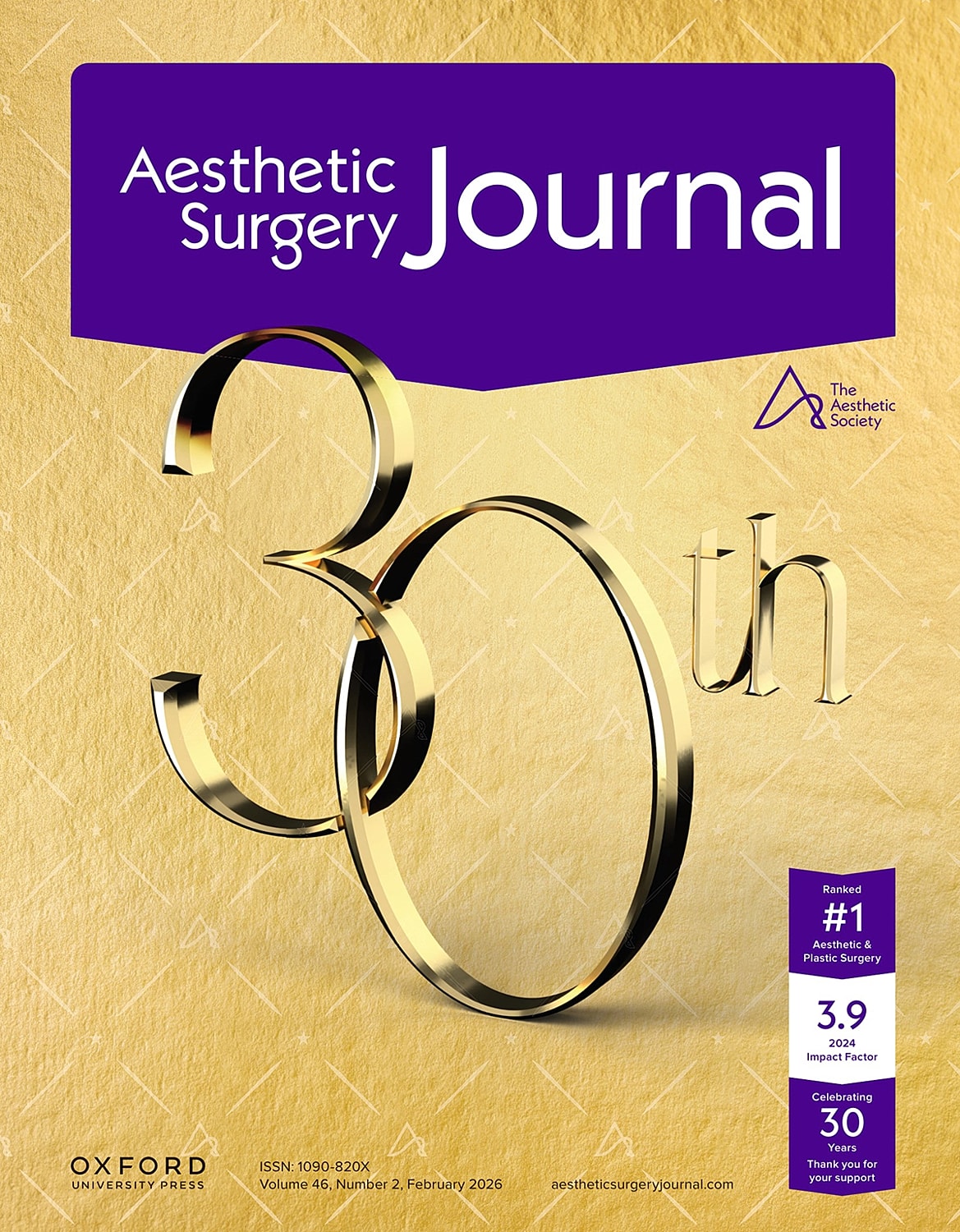 Aesthetic Surgery Journal 30th anniversary cover design