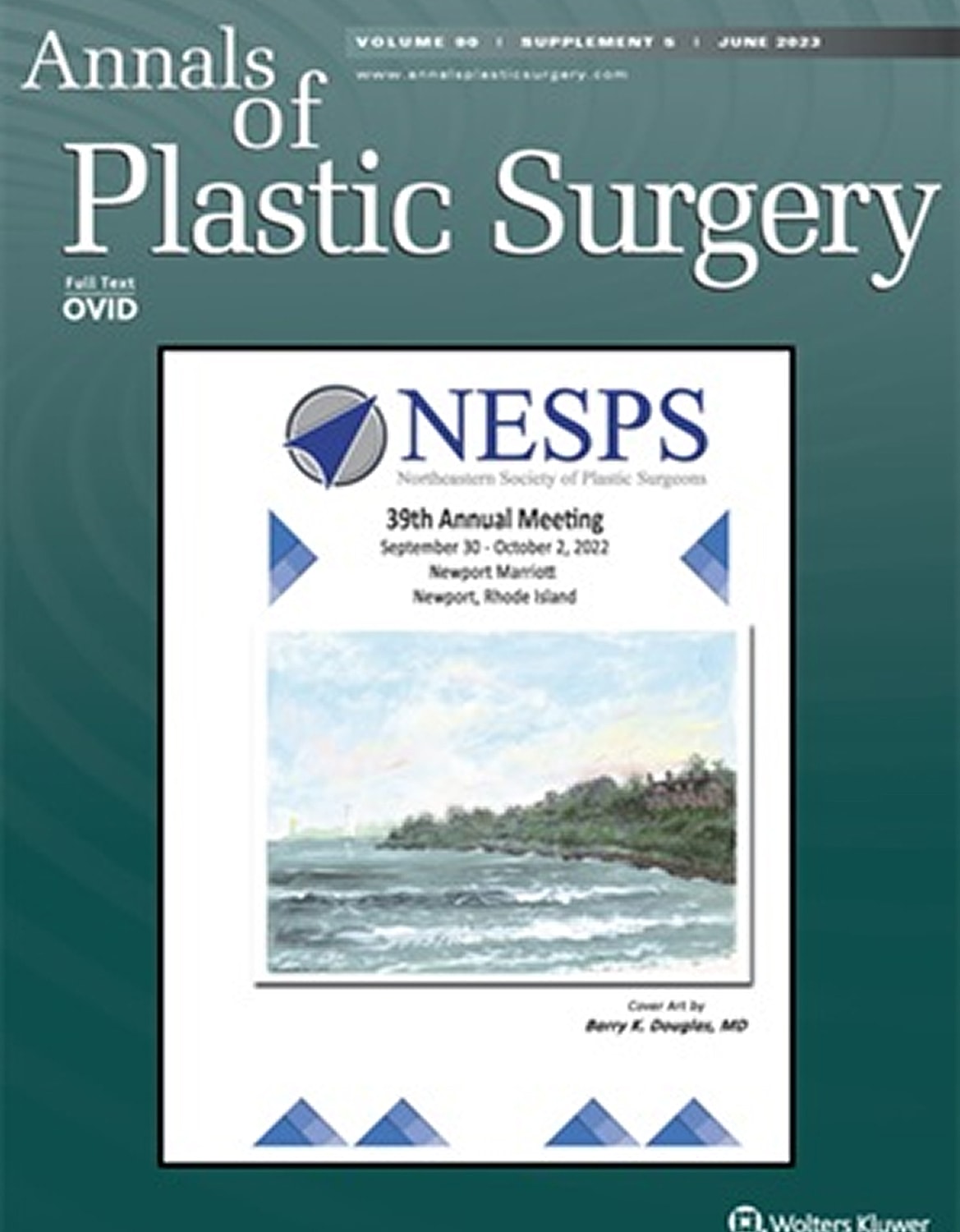 Cover of Annals of Plastic Surgery, June 2023.